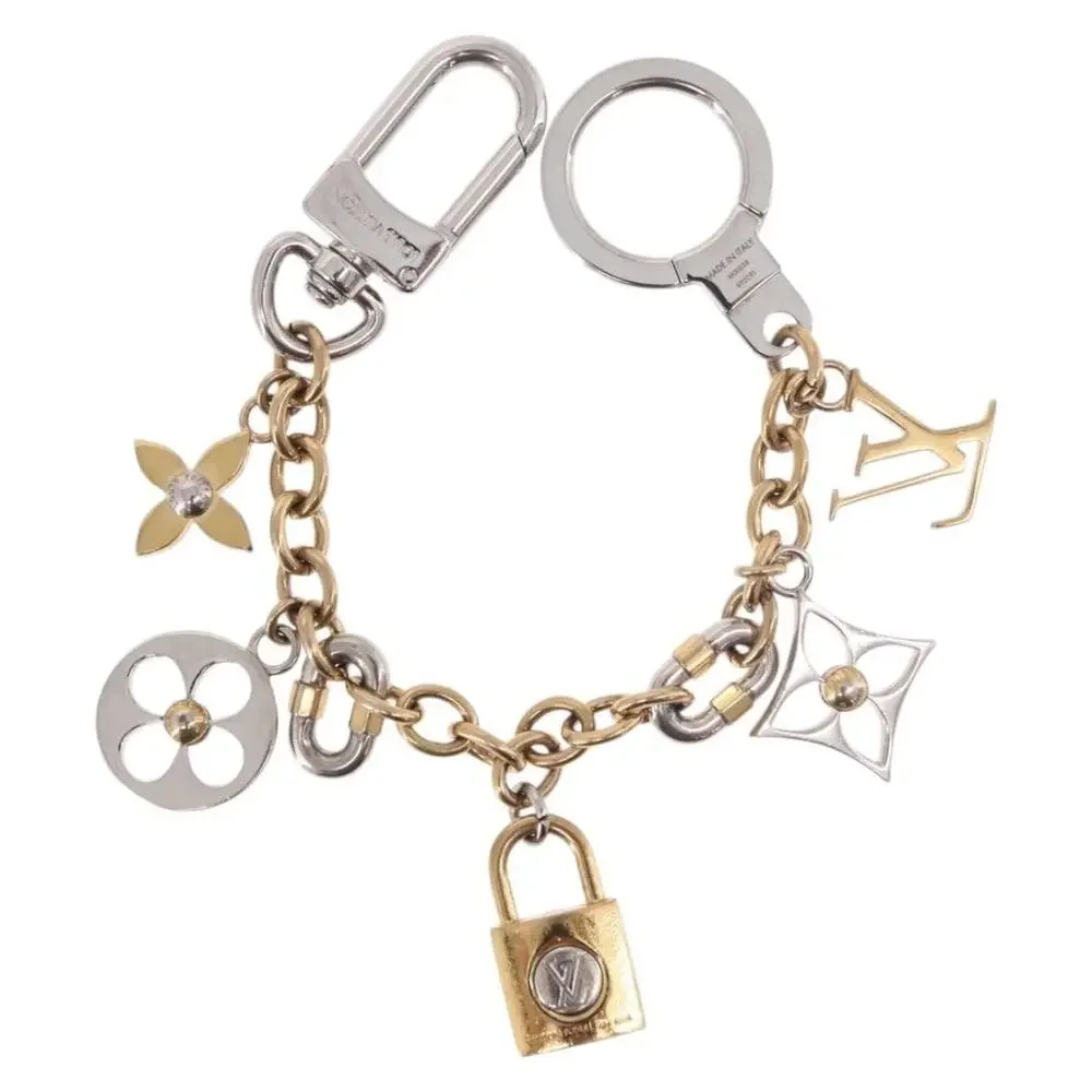 Louis Vuitton Chain LV Padlock Bag Charm Gold